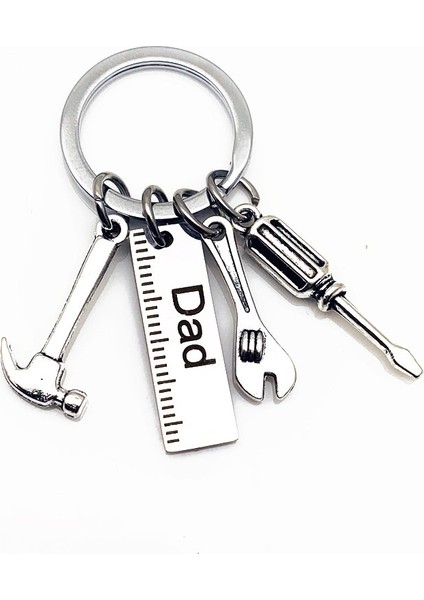 Baba Stil Yaratıcı Mini Araçlar Çekiç Tornavida Anahtarlık Babalar Günü si (Yurt Dışından)