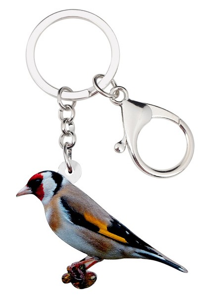 Kadın Kız Araba Çanta Için Akrilik Avrupa Saka Kuşu Anahtarlık Yüzük Anahtarlık Hayvan Takı (Yurt Dışından) fiyatları