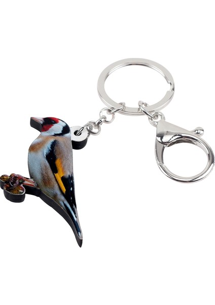 Kadın Kız Araba Çanta Için Akrilik Avrupa Saka Kuşu Anahtarlık Yüzük Anahtarlık Hayvan Takı (Yurt Dışından) fırsatları