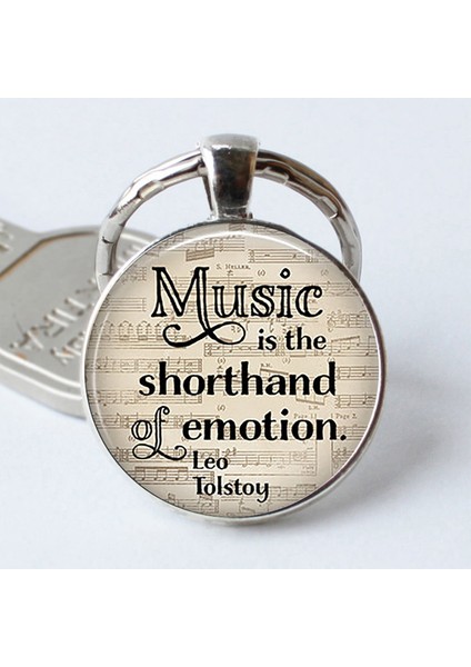 No.5 Boyutu Piyano Cam Kolye, Müzik Metal Anahtarlık, Müzik Aksesuarları, Doğum Günü si (Yurt Dışından)