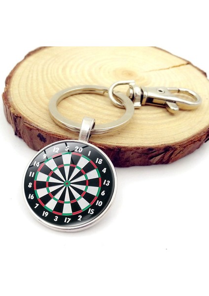 Pirinç Tarzı Dart Hedefli Kolye Anahtarlık Vintage Zaman Taşı Anahtarlık (Yurt Dışından) fiyatları