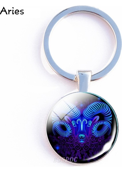 Gümüş Tarzı Akrep 12 Burç Anahtarlık Çift Taraflı Anahtar Halkaları Zodyak Işaretleri Doğum Günü Takı Moda Aksesuarları (Yurt Dışından) indirimleri