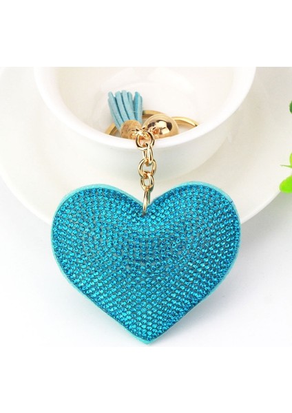 Gümüş Tarzı Kalp Şekilli Top Şansı Araba Süsü Anahtarlık Çanta Asma Kolye Anahtarlık Püskül Dekor (Yurt Dışından) fiyatları