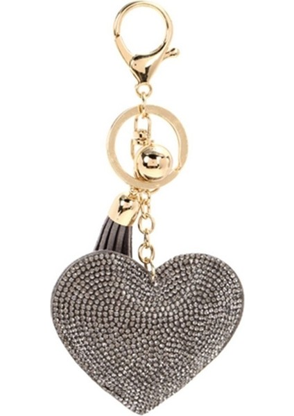 Gri Tarzı Moda Yaratıcı Kolye Kalp Taşlı Anahtar Tutucu En Iyi ler Anahtarlık Anahtarlık Kolye (Yurt Dışından)