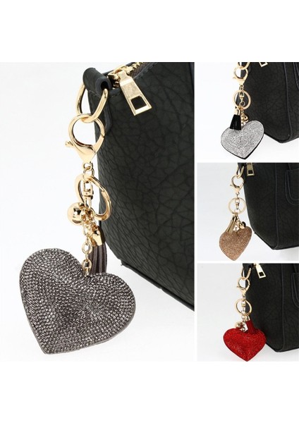 Gri Tarzı Moda Yaratıcı Kolye Kalp Taşlı Anahtar Tutucu En Iyi ler Anahtarlık Anahtarlık Kolye (Yurt Dışından) modelleri