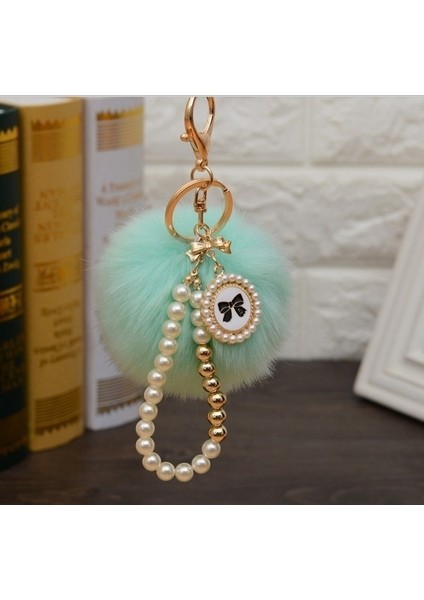 Lacivert Tarzı Kore Tarzı Sevimli Tavşan Topu Anahtarlık Boncuklu Bileklik Anahtarlık Araba Anahtarlık Çanta Için (Yurt Dışından) indirimleri