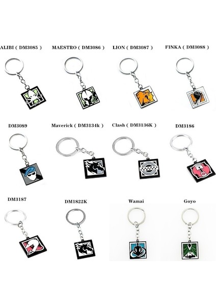 Blita ( Dm3011 ) Rainbow Six Siege Anahtarlık Metal Anahtarlık Erkek Anime Anahtarlık Tutucu Porte Clef Takı (Yurt Dışından) fırsatları