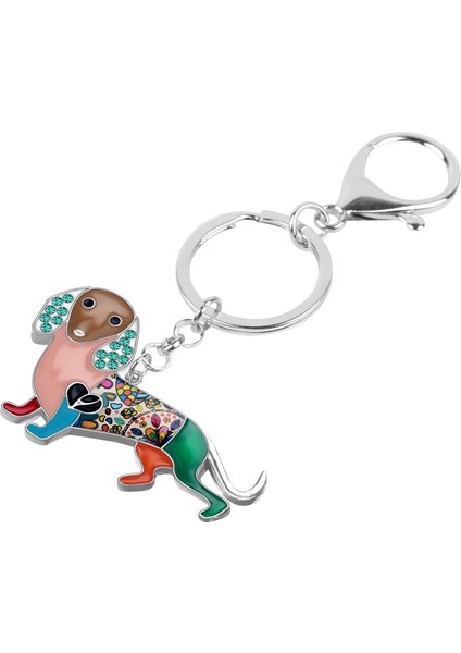 Kahverengi Tarzı Kadınlar Için Dachshund Köpek Anahtarlık Takı (Yurt Dışından) indirimleri