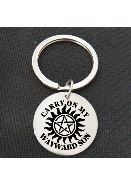 Yoldaşım Oğlum Supernatural Paslanmaz Çelik Anahtarlık (Yurt Dışından)