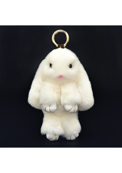 Pembe Tarzı Tüylü Rex Tavşan Anahtarlık Tavşan Kürkü Püskül Anahtarlık Kadın Aksesuarı Tavşan Araba Anahtarlık Tutucu (Yurt Dışından) fiyatları