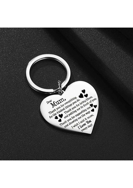 Gümüş Tarzı Anne Anne Için Paslanmaz Çelik Şeftali Kalp Anahtarlık Anneler Günü Takı (Yurt Dışından) modelleri