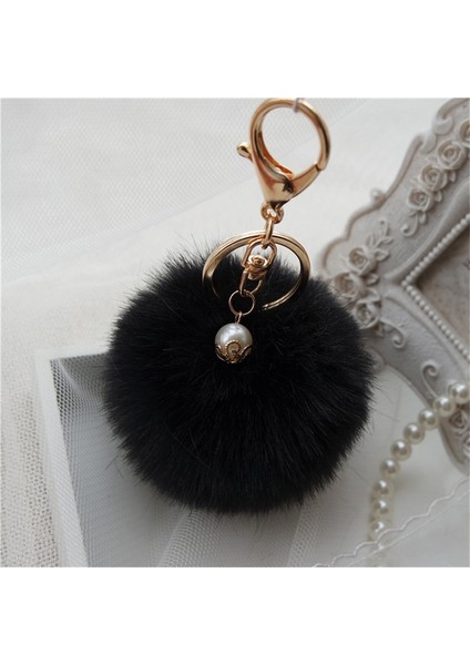 Kırmızı Stil Son Moda Pelüş Anahtarlık Süsü Chaveiro Kürk Anahtarlık Taklit Tavşan Tüyü Top Çanta Araç Aksesuarları Pandant Anahtarlık Halkası (Yurt Dışından) modelleri