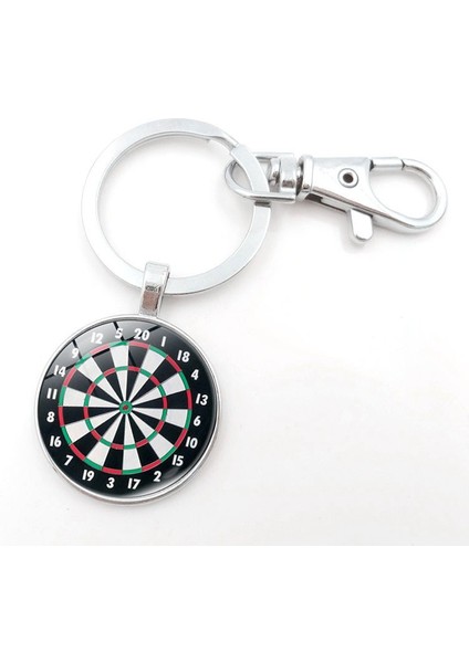 Pirinç Tarzı Dart Hedefli Kolye Anahtarlık Vintage Zaman Taşı Anahtarlık (Yurt Dışından) indirimleri