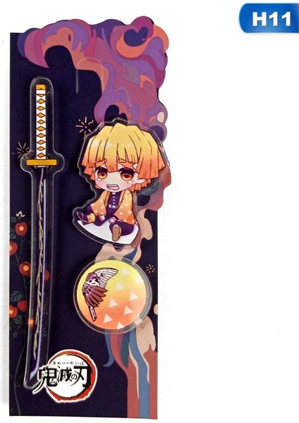 Anahtarlık-.H09 Demon Slayer: Kimetsu No Yaiba Akrilik Anahtarlık Broş Anahtarlık Kostüm Anime leri (Yurt Dışından) fırsatları