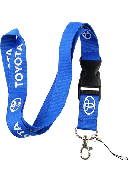 Toyota Logo Mavi Askılı Kimlik Tutucu Anahtarlık Cep Telefonu Anahtarlar Mp3 Kamera Güvenlik Rozet Kimlikleri Rozet Tutucu (Yurt Dışından) fırsatları