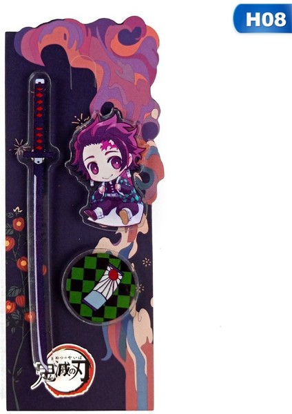 Anahtarlık-H13 Demon Slayer: Kimetsu No Yaiba Akrilik Anahtarlık Broş Anahtarlık Kostüm Anime leri (Yurt Dışından) modelleri