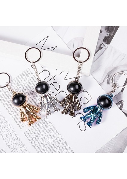 Altın Tarzı 3D Astronot Anahtarlık Uzay Robotu Uzay Adamı Anahtarlık (Yurt Dışından) indirimleri