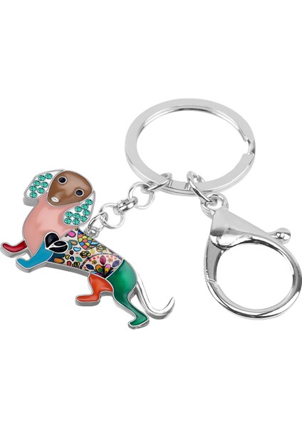 Mor Tarzı Kadınlar Için Dachshund Köpek Anahtarlık Takı (Yurt Dışından) fırsatları