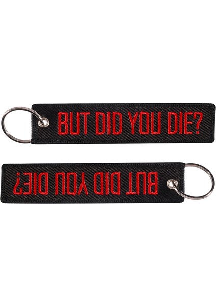 1 Adet/Ama Öldün Mü Uçmadan Önce Çıkarın Sesli Borular Hayat Kurtarır Nakışlı Anahtarlık Moto Ve Araba Etiketi Bagaj Etiketi (Yurt Dışından) modelleri