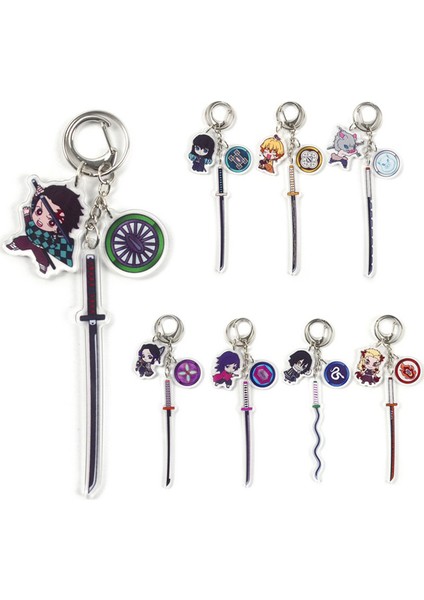 H11. Anime Demon Slayer: Kimetsu No Yaiba Sevimli Aksesuarlar Akrilik Anahtarlık Anahtarlık Kostüm Anime leri (Yurt Dışından) fiyatları