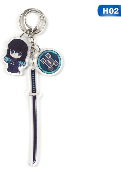 H11. Anime Demon Slayer: Kimetsu No Yaiba Sevimli Aksesuarlar Akrilik Anahtarlık Anahtarlık Kostüm Anime leri (Yurt Dışından) indirimleri