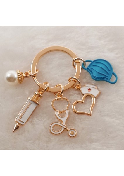 No.11 Boyutu Hemşire Tıbbi Kutu Tıbbi Anahtarlık Iğne Şırınga Steteskop Sevimli Anahtarlık Takı (Yurt Dışından) fırsatları