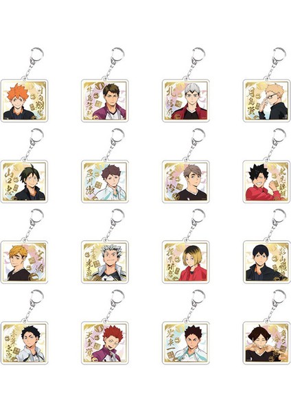 H03. Anime Haikyuu Sevimli Voleybol Karasuno Nekoma Anime Karasuno Lisesi Kaderli Savaş Anahtarlık Çizgi Film Akrilik Anahtarlıklar ler (Yurt Dışından) fiyatları