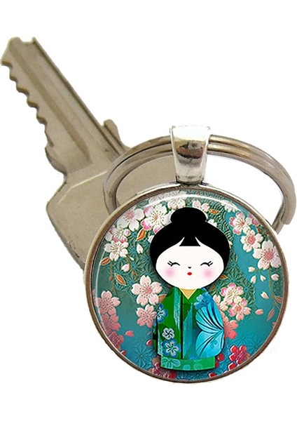No.4 Boyutu Kırmızı Babuşka Bebek Kolye, Etnik Bebek Kolye, Rus Bebek Kolye, Rus Anahtarlık Anahtarlık (Yurt Dışından)