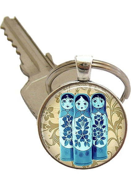 No.4 Boyutu Kırmızı Babuşka Bebek Kolye, Etnik Bebek Kolye, Rus Bebek Kolye, Rus Anahtarlık Anahtarlık (Yurt Dışından) fırsatları