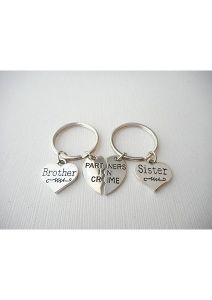 2 Kardeş Kardeş, Partner Kolye- En Iyi Arkadaş Anahtarlıkları Kardeş, Kardeş Kolye, Kardeş Kardeş (Yurt Dışından)