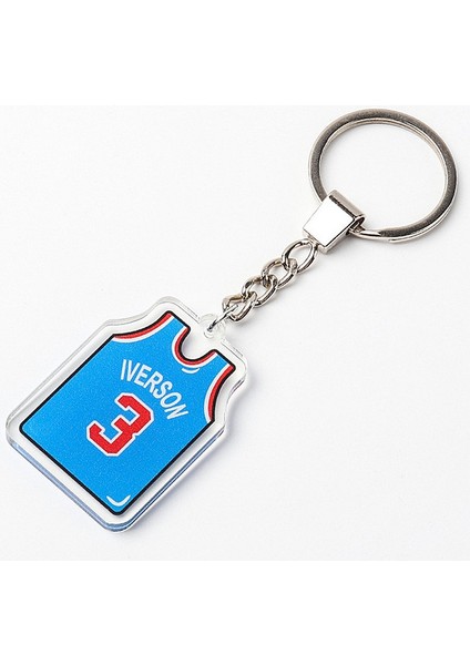 3 Yaratıcı Jersey Anahtarlık Kolye Anahtarlık Basketbol Fanı Takı Basketbol Sever Süs Eşyası (Yurt Dışından)