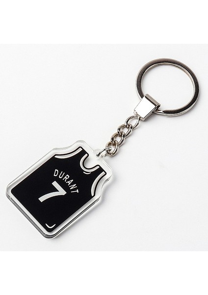 Durant 7 Yaratıcı Jersey Anahtarlık Kolye Anahtarlık Basketbol Fanı Takı Basketbol Sever Süs Eşyası (Yurt Dışından)