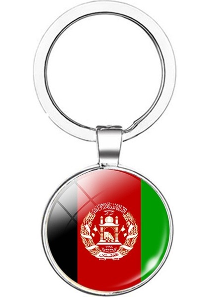 Gümüş Tarzı Andora Afganistan Bayrağı Çift Taraflı Anahtarlık(Yurt Dışından) indirimleri