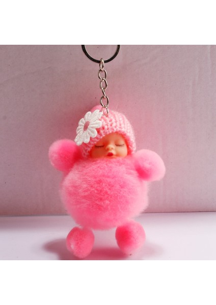Kırmızı Stil Sevimli Kürklü Tüy Bebek Anahtarlık Kolye Kolye Takı Aksesuarları Çanta Süsü (Yurt Dışından) fırsatları