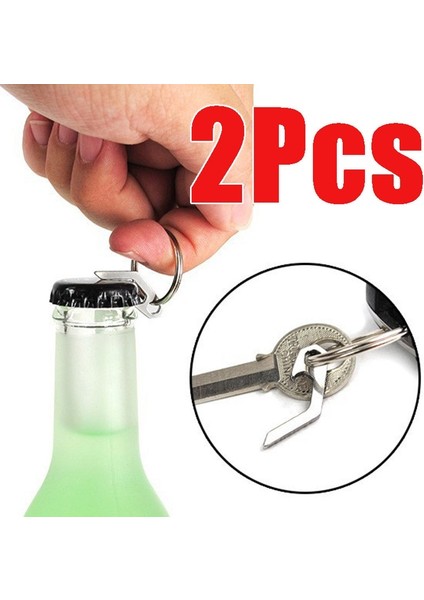 2 Adet Anahtarlık Açıcı Mini Anahtarlık Paslanmaz Çelik Şişe Açacağı Cep Aracı (Yurt Dışından) fırsatları