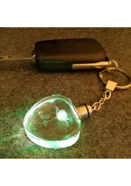 Kırmızı Stil 1 Adet Led Işıklı Kristal Anahtar Feneri Zinciri Anahtarlık Tutucu Tritium (Yurt Dışından) indirimleri