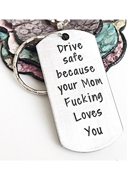 Gümüş Tarzı Kızına Yeni Anahtarlık, Yeni Sürücü Anahtarlık, Anne'Den Oğluna Anahtarlık, Güvenli Sürüş Anahtarlık, Yeni Sürücü si, Eğlenceli Anne si (Yurt Dışından)