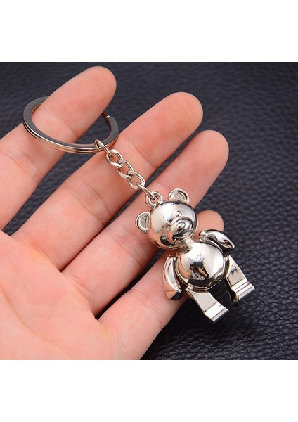 Gümüş Tarzı 1 Adet Sevimli Aktiviteler Ayı Metal Anahtarlık Ayıcık Anahtarlık ~Sevimli (Yurt Dışından) fiyatları