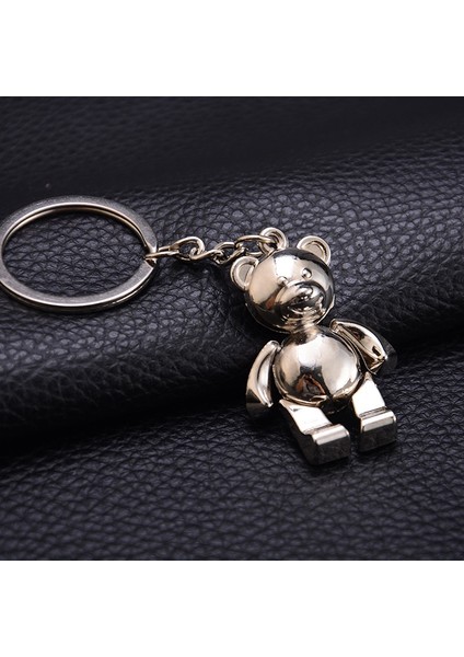 Gümüş Tarzı 1 Adet Sevimli Aktiviteler Ayı Metal Anahtarlık Ayıcık Anahtarlık ~Sevimli (Yurt Dışından) fırsatları