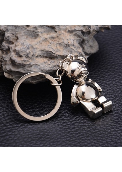 Gümüş Tarzı 1 Adet Sevimli Aktiviteler Ayı Metal Anahtarlık Ayıcık Anahtarlık ~Sevimli (Yurt Dışından) indirimleri