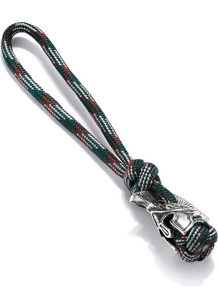 Çok Renkli Stil Vikingler Spartan Savaşçısı Kolye Anahtarlık Antik Gümüş Aksesuarlar Dokuma Survival Paraşüt Halat Araba Anahtarlık El Yapımı (Yurt Dışından)