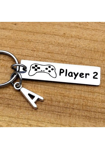 Oyuncu 1 - K Paslanmaz Çelik Çiftler Oyun Anahtarlıkları Oyuncu Çift si Çiftler Seti Yıldönümü leri (Yurt Dışından) modelleri