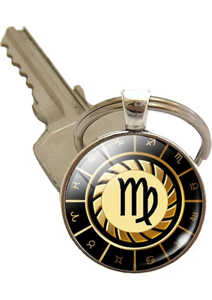 Gümüş Tarzı Oğlak Başak Terazi Akrep Yay Oğlak Kova Koç Boğa Ikizler Yengeç Aslan Anahtarlık Burç Sanat Resim Cam Kubbem Anahtarlık Moda Araba Anahtarlık (Yurt Dışından) modelleri