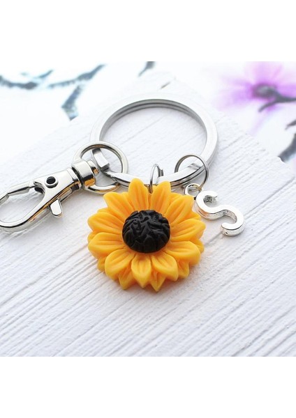 Gümüş Tarzı Sen Ayçiçeği Anahtarlık, Kişiselleştirilmiş Ayçiçeği Şanslı Anahtar Zinciri, Ayçiçeği , Bahçe si, Doğa, Ayçiçeği Şanslı Aksesuar, Papatya si (Yurt Dışından) fırsatları