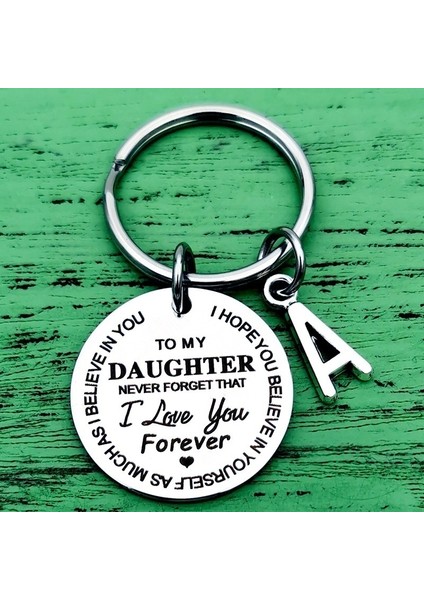 Kızıma G Oğlum/Kızım Sana Sonsuza Kadar Aşıkım Ilham Verici Anahtarlık En Iyi Fikri Için Oğlum/Kızım Seçtiğiniz Harfe Göre A'Dan Z'Ye (Yurt Dışından)