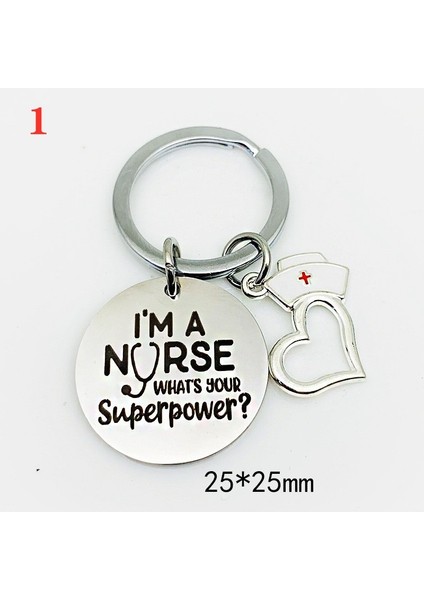 No.2 Boyutu Hemşire Kolye Anahtarlık Hastane Hemşire Günü Kadın Şanslı Anahtarlık Tutucu Takı Çanta (Yurt Dışından) fırsatları