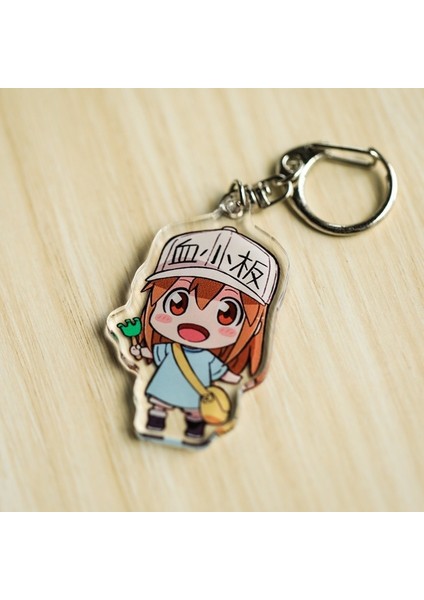 No.9 Boyutu Hataraku Saibou Hücreler Iş Başında Sevimli Akrilik Anahtarlık Şansı Anahtarlık Kozmetik ler (Yurt Dışından) fırsatları