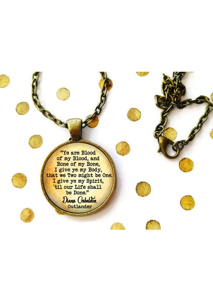 Bronz Tarzı Kanımın Kanı, Jamie & Claire Fraser, Düğün Yeminleri, Alıntı Kolye Veya Anahtarlık, Anahtarlık. (Yurt Dışından) modelleri