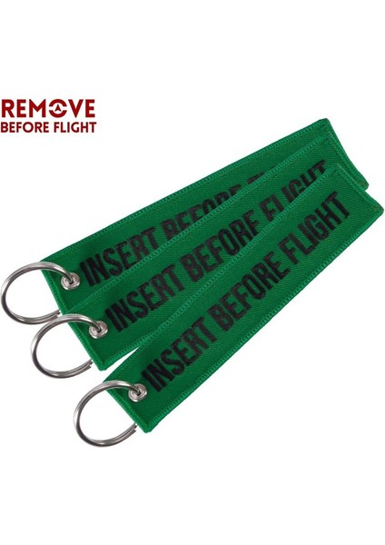 Siyah Stil 3 Parça 3 Adet Araba Anahtarlık Insert Before Flıght Nakış Anahtarlıklar Motosikletler Oem Anahtar Zincirleri Havacılık leri (Yurt Dışından) fiyatları