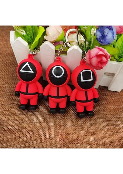 3D Ahtapot Oyunu Figür Maskesi Anahtarlık Şans Kolye Aksesuarları Turuncu Altı Koz Cosplay Anahtarlıklar Bayanlar Kadınlar Erkekler Çocuklar Anahtarlık Oyuncak (Yurt Dışından) fırsatları